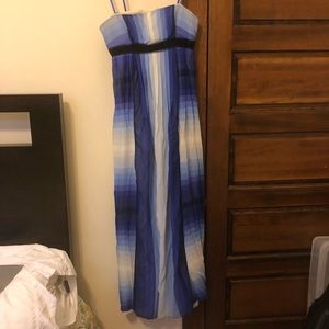 BCBG maxi strapless gown.